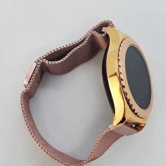 Samsung Galaxy Gear S2 40MM Rose Gold Case Rose Gold Milanese Band Working - Picture 15 of 16
